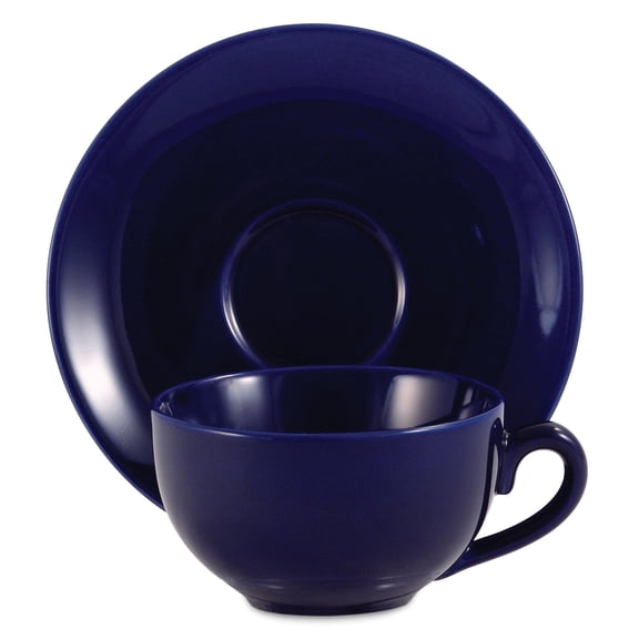 Amsterdam Tea Cup & Saucer - Ceramic Royal Blue