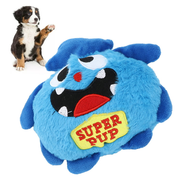 Dog Toys, Interactive Electric Pet Toy For Dog Bite And Run For Halloween  For Motorized Entertainment Blue Superman 
