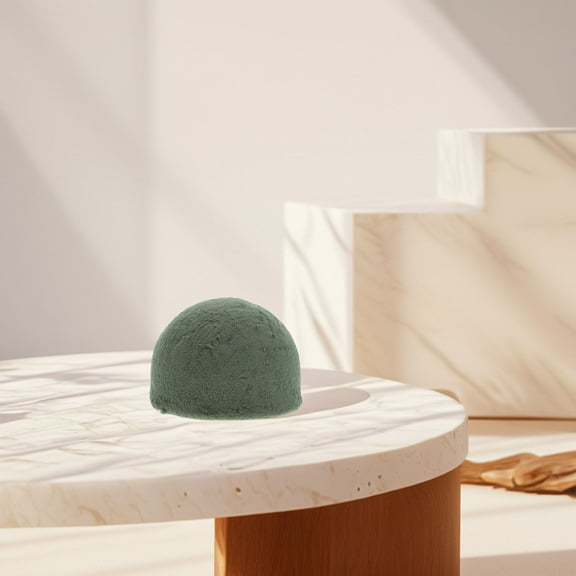 KALLORY 1Pack Dry Foam for Artificial Flowers Half Ball for Weddings 7.5X7.5X5In