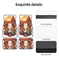 thumbnail image 5 of Gaeub Western Desert Cactus Ram Skull Print 4 Pieces Car Floor Mats Car,Universal Car Carpet Mats,Fit for SUV, Vans, Sedans,Trucks, 5 of 6