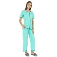 thumbnail image 3 of Inkmeso Top Pajama Set Women Solid Sleepwear Pj Loungewear 2 Piece Set Nightwear, 3 of 7