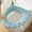 Light Blue, variant on Bathroom Soft Thicker Toilet Seat Cover Pads, Warm Stretchable Washable Cloth Covers, Acrylic Material & Universal Fit, Easy Installation & Comfortable Use