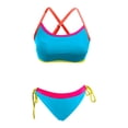 thumbnail image 4 of XIYON Womens Bikini Sets Bandeau Swimsuits For Two Piece Bathing Ruched Tankini Strapless Swimwear Summer Beach Vacation Bathing Suits, 4 of 4