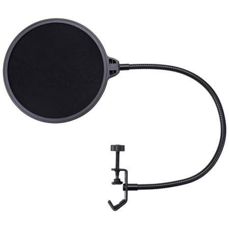 Microphone Pop Filter for Condenser Microphone Mic Wind Screen Mask Shield Mount (Best Pop Filter For At2020)