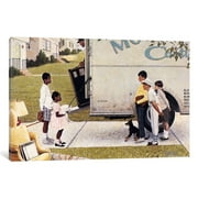 iCancas Moving In (New Kids In The Neighborhood) Gallery Wrapped Canvas Art Print by Norman Rockwell