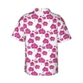 thumbnail image 3 of Goofa Orchids Flowers Hawaiian Shirt for Men, Unisex Summer Beach Casual Short Sleeve Button Down Shirts,Aloha Tropical Floral print shirt-Small, 3 of 9