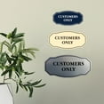 thumbnail image 3 of Signs ByLITA Victorian Customers Only Business Sign (Brushed Gold) - Large, 3 of 6