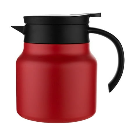 

Water Carafe Coffee Decanter Thermal Insulated Pitcher Lid Hot Flask Juice Heat Bottle Stainless Steel Vacuum Kettle Pot