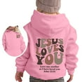 thumbnail image 3 of Kids Girl Hoodies Christian Sweatshirt Long Sleeve Graphic Sweatshirt Fashion Loose Pullover Top Christian Clothing Tween Clothes 6-7 Years, 3 of 3