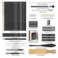 thumbnail image 2 of HIFORNY Drawing Kit 58 PCS - Sketching Pencil Set with Graphite, Charcoal, Blending Tools & 3-Color Sketchbook, 2 of 7