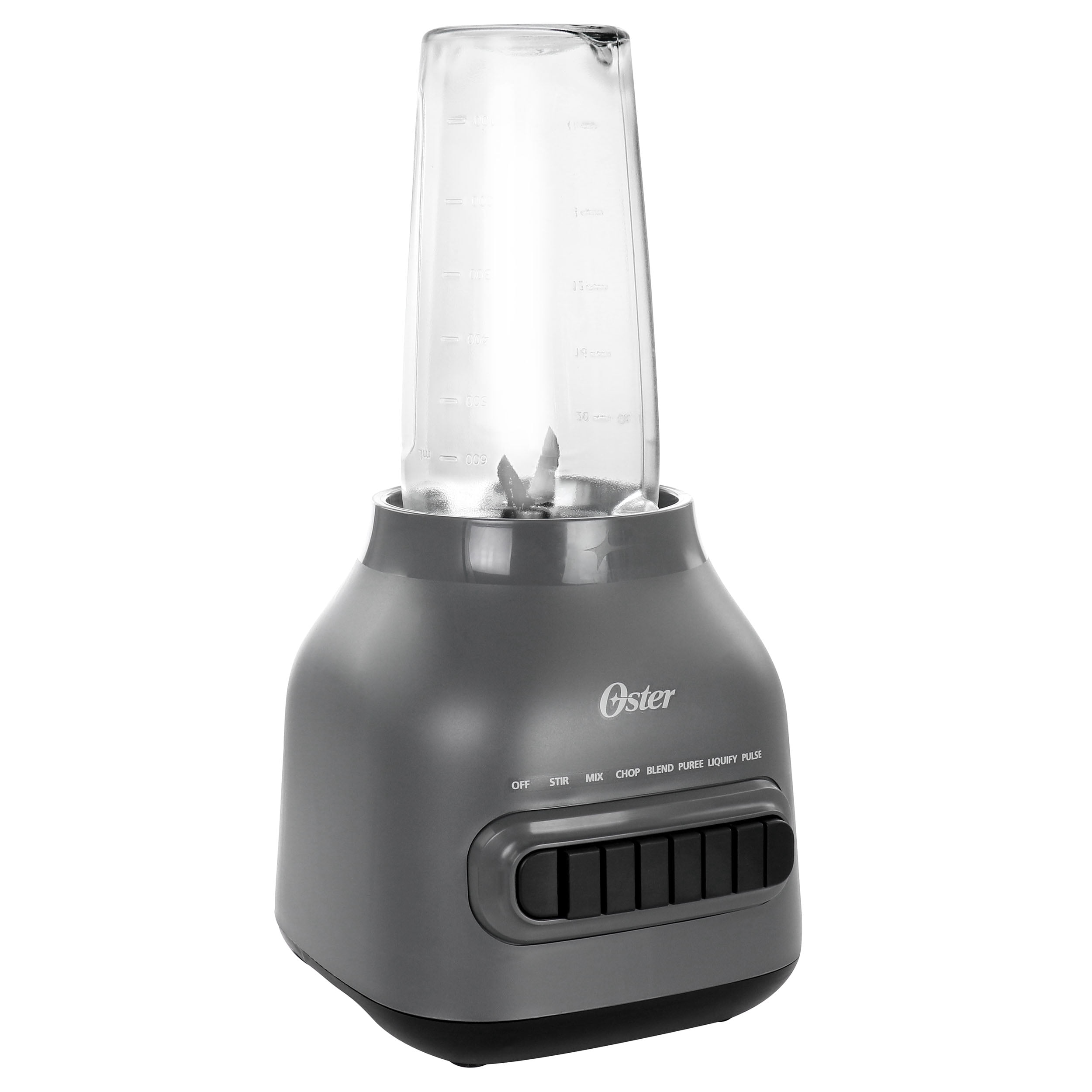 Oster Easy to Clean 700 Watt Blender with 20 Ounce Blend-N-Go Cup in Grey