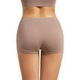 thumbnail image 4 of Baywell Women Seamless Boy Shorts Underwear High Waisted Butt Lifting BoyShort Panties Anti Chafing Boxer Briefs Biker Shorts Smooth Slip Shorts for Under Dresses, 4 of 8