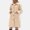 Beige, variant on Women's Winter Long Sleeved Fleece Coat Lapel Button Pocket Casual Top Warm Mid Length Jacket Ideal for Leisure Parties and Family Gatherings Beige XXL