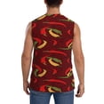 thumbnail image 4 of Balery Hot Chili Camisetas sin mangas para hombre, absorbe la humedad y protege contra el mal olor.-Medium, 4 of 7