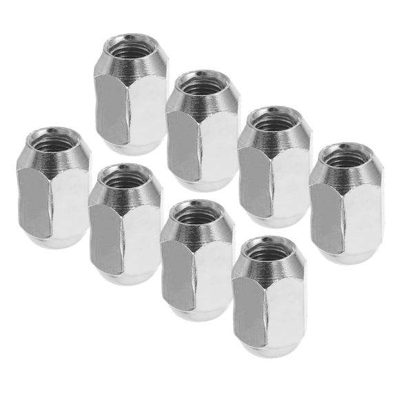 KALLORY 8-Piece Wheel Lug Nuts Set for Cars and ATVs, Heavy-Duty Steel with Rust-Resistant Coating, and