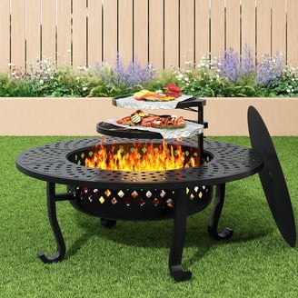 Petromax Portable Fire Pit, Outdoor Raised Fire Trough, Firepit to