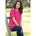 thumbnail image 5 of Woman Within Plus Size Short-Sleeve Crinkle Shirt, 5 of 6