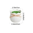 thumbnail image 3 of Eolstice Plastic Flowerpot Round, Thickened Plastic Pot, Flocking Set Flower Container, For Indoor s, Succulents, Seedlings, Home Gardening, Decorative Pot(White), 3 of 6