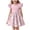 Pink, variant on SELONE Girls Summer Dress Ruffle Short Sleeve Princess Dress Crew Neck Midi Sundress Easter Egg Bunny Cute Outfits 3-14Y