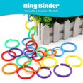 thumbnail image 3 of 50pcs Colorful Circle Ring Scrapbook Binding Buckle Hoop Binder Rings For Loose Leaf, 15/20/28/40mm, 3 of 5