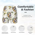 thumbnail image 6 of Picia Snake And Moon pattern Mens Swim Trunks with Compression Liner Stretch Beach Shorts Quick Dry with Zipper Pockets No-Chafing Board Shorts-Large, 6 of 9