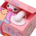thumbnail image 4 of Unicorn Stealing Coin Bank Musical Piggy Bank Kids Money Bank, 4 of 8