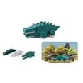 thumbnail image 4 of HALFTOYS Complete Animal Playset with Magnets, Skeleton Puzzle and Dioramas. Teacher Approved! Half-Animal (Crocodile), 4 of 8