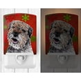 thumbnail image 2 of Carolines Treasures SC9585CNL Border Terrier Red Snowflakes Holiday Ceramic Night Light, 2 of 2