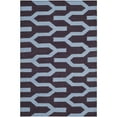 thumbnail image 2 of SAFAVIEH Dhurrie Tristen Geometric Moroccan Wool Runner Rug, Purple/Blue, 2'6" x 7', 2 of 10