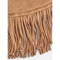 thumbnail image 3 of Scenario Women's Saddle Bag, Brown Fringe, 3 of 6