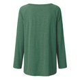 thumbnail image 4 of Puntoco Navidad Mujer Moda Tallas grandes Estampado Cuello redondo Manga larga Camiseta Blusa Puntoco Puntoco-4865, 4 of 5