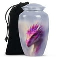 thumbnail image 2 of Purple dragon large decorative Urn for ashes for men & women, small keepsake Urns for human ashes, cremation Urns for ashes for female, Urn for ashes adult mom & dad, 2 of 8