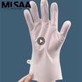 thumbnail image 2 of Guantes para lavar platos Resistentes al desgaste Duraderos Suaves Herramientas de limpieza a prueba de aceite Guantes de goma Fáciles de poner y quitar Se pueden colgar, 2 of 5