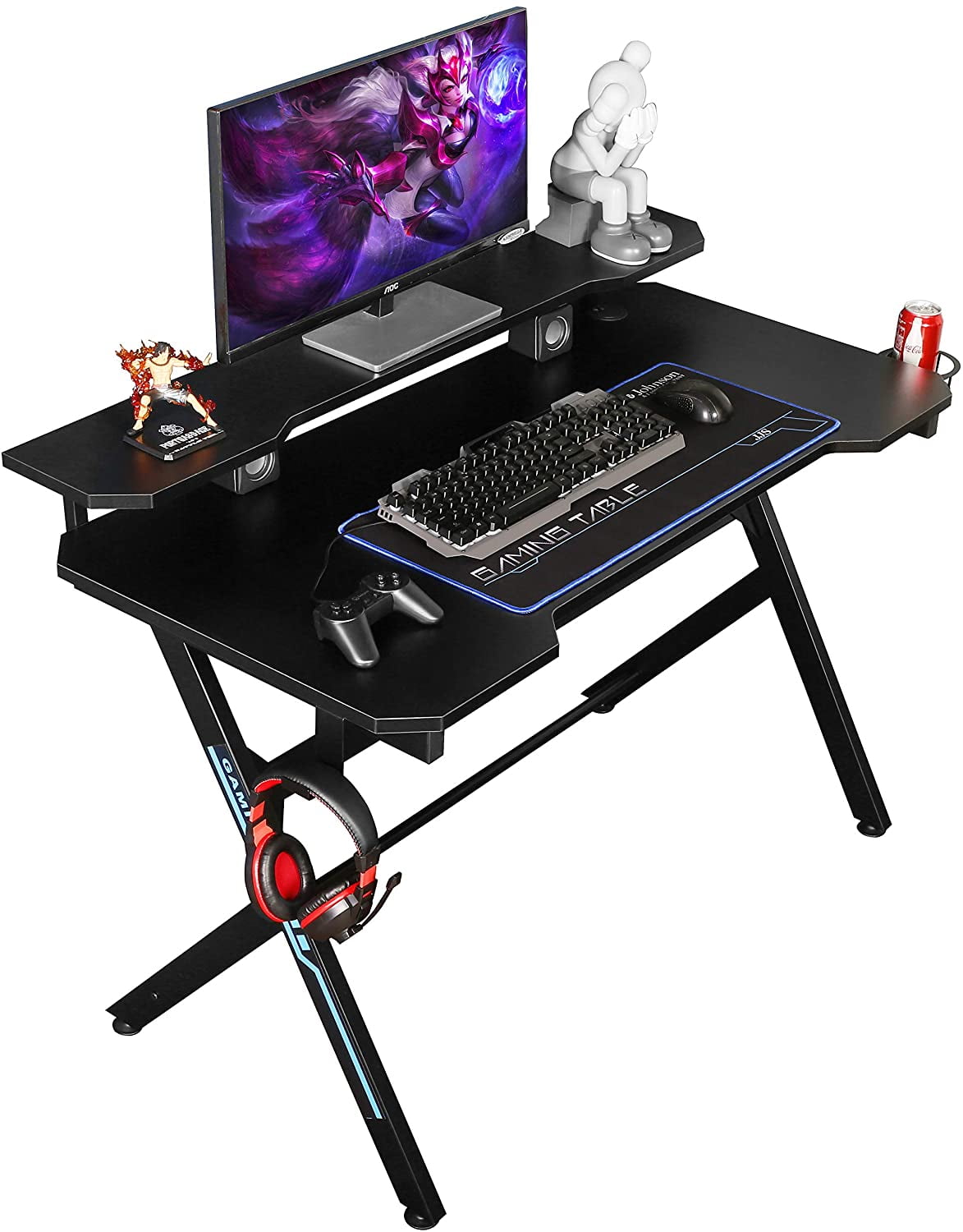 DIY Gaming Desktop Standing Desk with Dual Monitor