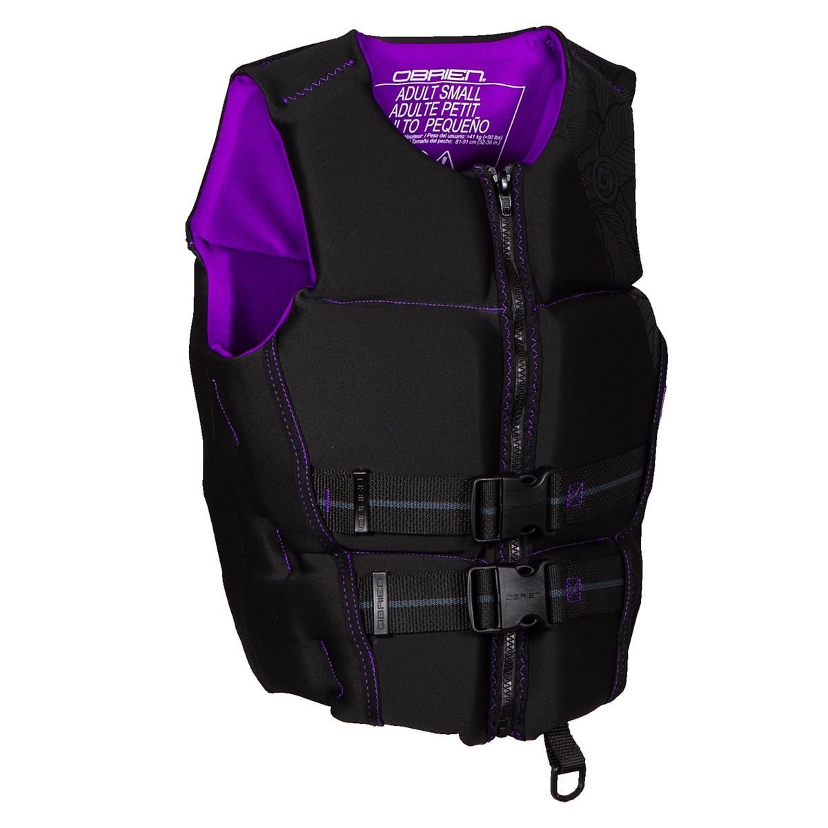 O'Brien Women's Flex V-Back Neo (Black/Purple) - XL (44"-48")
