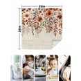 thumbnail image 4 of Fall Floral Cloth Napkins Set of 8 Reusable Dinner Napkins, Thanksgiving Farmhouse Vintage Flower Leaf Cocktail Napkin Washable Table Napkins for Wedding/Holiday Party/Baby Shower 20"x20", 4 of 7