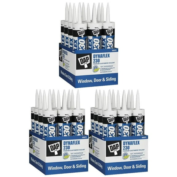 36‐Pack of 10.1 oz Dap 18300 White Dynaflex 230 Premium Window, Door, and Trim Sealant