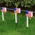 thumbnail image 6 of FHBVT Solar LED Ground Flag Light Waterproof Outdoor Patio Yard Pathway Decor Lamp Auto On/Off Solar-Powered Flag Decoration For Independence Day Memorial Day Garden Party Patriotic Outdoor Decor, 6 of 9
