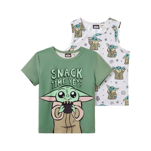 Pack de 2 remeras sin mangas para niño Disney Star Wars Baby Yoda