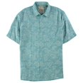 thumbnail image 1 of Camisa con Botones Tasso Elba estampado de hojas para hombre azul XX-Large, 1 of 2