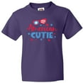 thumbnail image 3 of Inktastic 4th of July American Cutie Red and Blue Stars and Hearts Youth T-Shirt, 3 of 5