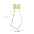 thumbnail image 2 of 4pcs Simple Photo Frame Bracket Printing Support Imitation Gold Frame Bracket, 2 of 9