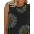 thumbnail image 3 of Askfv Womens Tank Tops Summer T Shirts Sleeveless Casual Loose Tunic Blouses Daisy Print, 3 of 5