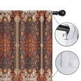 thumbnail image 4 of Blackout Kids Curtains,Red Boho Ethnic Geometric Pattern Childrens Insulated Curtains Set Of 2,Bedroom Essentials,Toddler Room Decor 42x84in(106x213cm), 4 of 5
