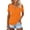 Orange, variant on Blouses for Women Short Sleeve V Neck Cold Shoulder Tops Solid Color 2025 Summer Fall Fashion Y2K Tee Shirts