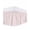Pink, variant on Farmhouse Beige White Striped Bed Skirt Queen Size, Modern Stripes Wrap Around Bed Skirting with Adjustable Elastic Strap, Dust Ruffle Pleated Bedskirts 16 Inch Drop for Bedroom Queen Beds