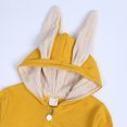 thumbnail image 5 of YWDJ Baby Outfits for Boys Toddler Baby Rabbit Ear One-piece Zipper Cute Cotton One-piece Clothes Jumpsuit Romper Yellow 9-12 Months, 5 of 9