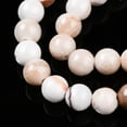 thumbnail image 3 of 5pcs Natural Persian Jade Beads Strands Round Dyed Floral White 6~7mm Hole: 1.2mm about 62~65pcs/strand 14.96~15.75 inch(38~40cm), 3 of 5