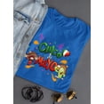 thumbnail image 3 of Cinco De Mayo Cartoon Mascots Shaped T-Shirt Women -Image by Shutterstock, Female XX-Large, 3 of 4