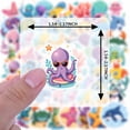 thumbnail image 2 of 35pcs-50pcs Cartoon Animal Stickers Ocean Stickers Cute Aquatic Stickers Funny Decals for Suitcase Fridge, 2 of 5